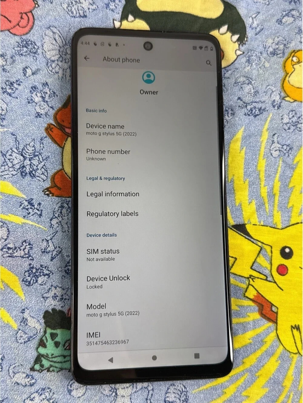 Motorola Moto G Stylus 5G (2022) XT2215 128GB Blue Smartphone Metro